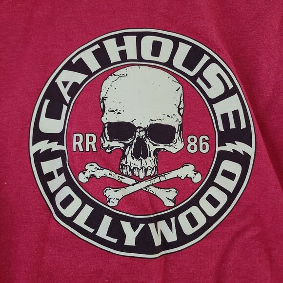 CATHOUSE Hollywood Hoodie Adult L Red Zip Up Riki Rachtman Private Reserve - Picture 3 of 7